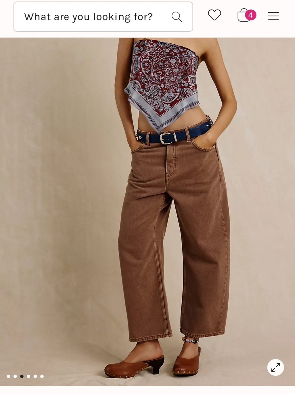 We The Free Deep Trance Brown Boyfriend Jeans NWT
